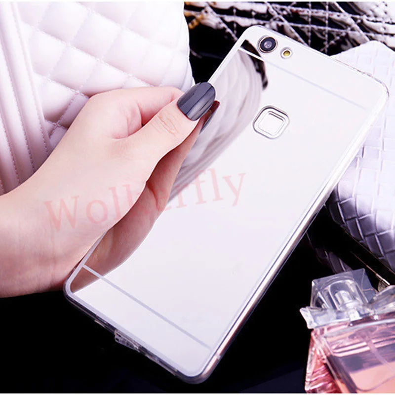 Зеркальный чехол для huawei P20 Lite P8 P9 P10 Коврики 10 Lite Honor 10 9 7A 7C Pro Y9 Y5 Y6 Prime Nova 3 3i P Smart Мягкий ТПУ чехол с мультипликационным рисунком