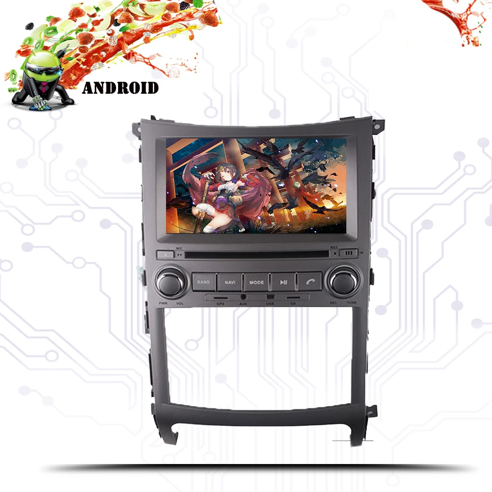 1024*600 HD IPS в тире Android 10 04 ГБ + 64 Гб PX5 автомобильный dvd видео для ix55 Veracruz с 3/4G LTE gps
