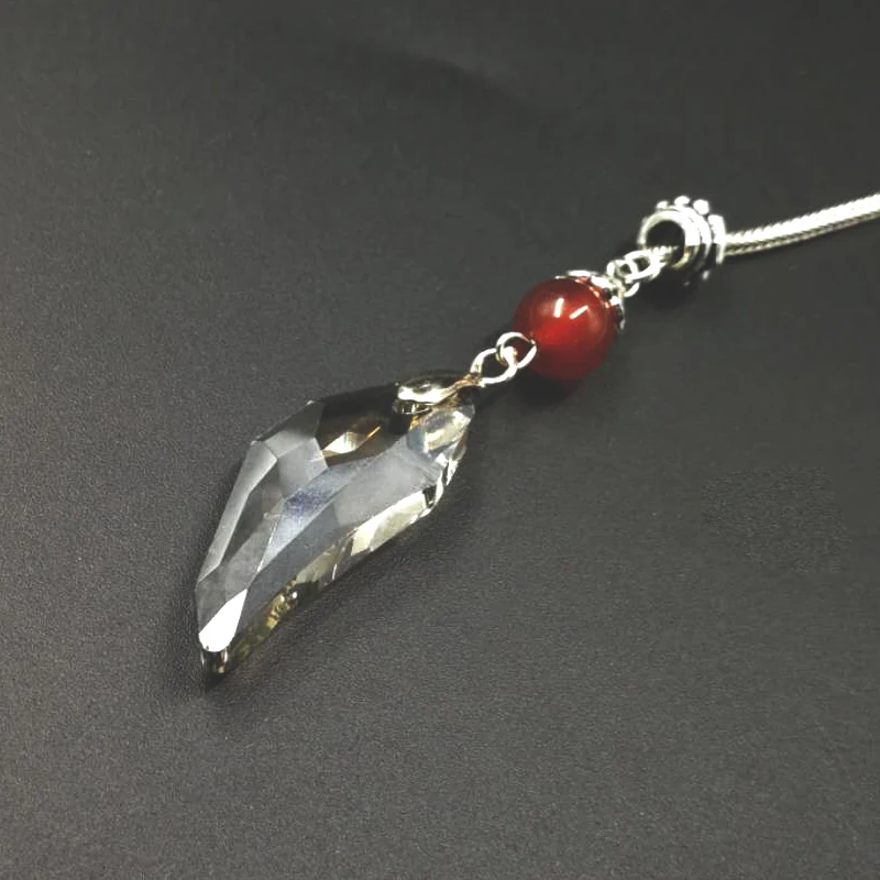 Tasbih белый прозрачный кристалл с красными агатами кисточка стиль Кристалл Цвет