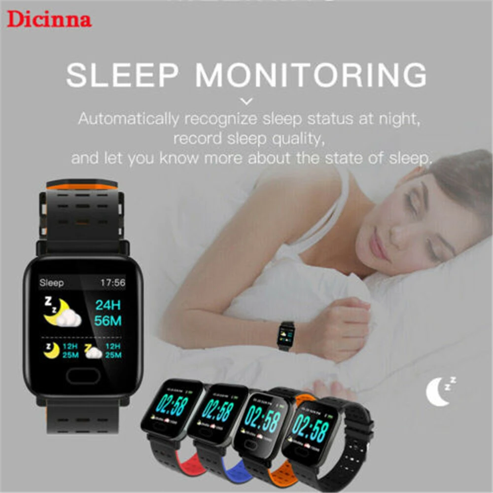 Смарт-часы A6 с Bluetooth фитнес-трекером и Пульсометром | Электроника