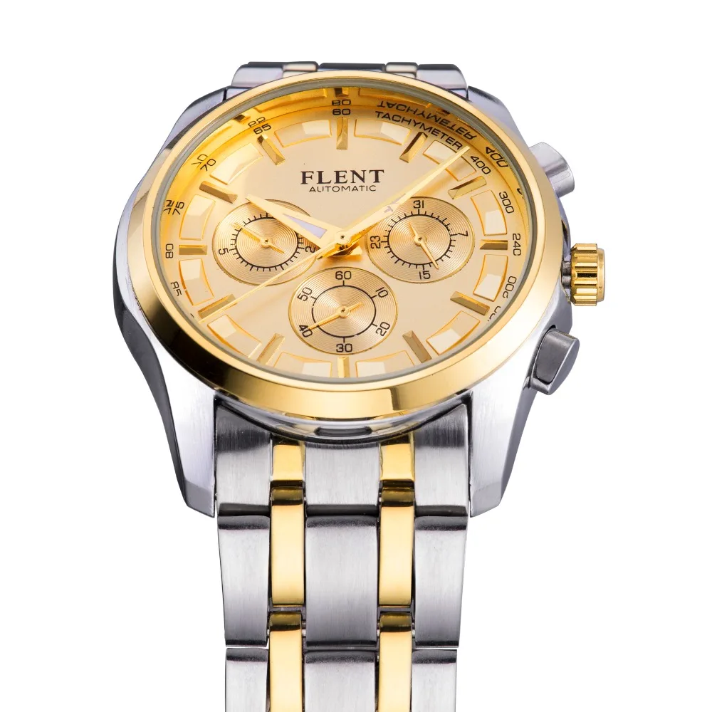 Мужские Аналоговые часы с автоматической датой и автоподзаводом браслет из