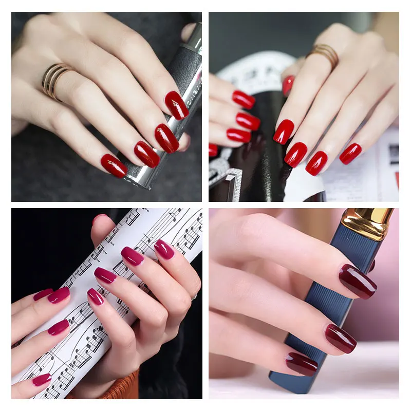 Gelfavor белый флакон 7 мл красное вино Цвет ногтей Гель лак для Краска UV гель