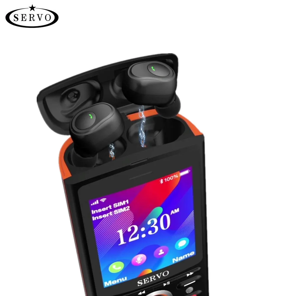 TWS стереонаушники R25 с поддержкой Bluetooth 6000 и зарядным футляром на мА · ч|Наушники