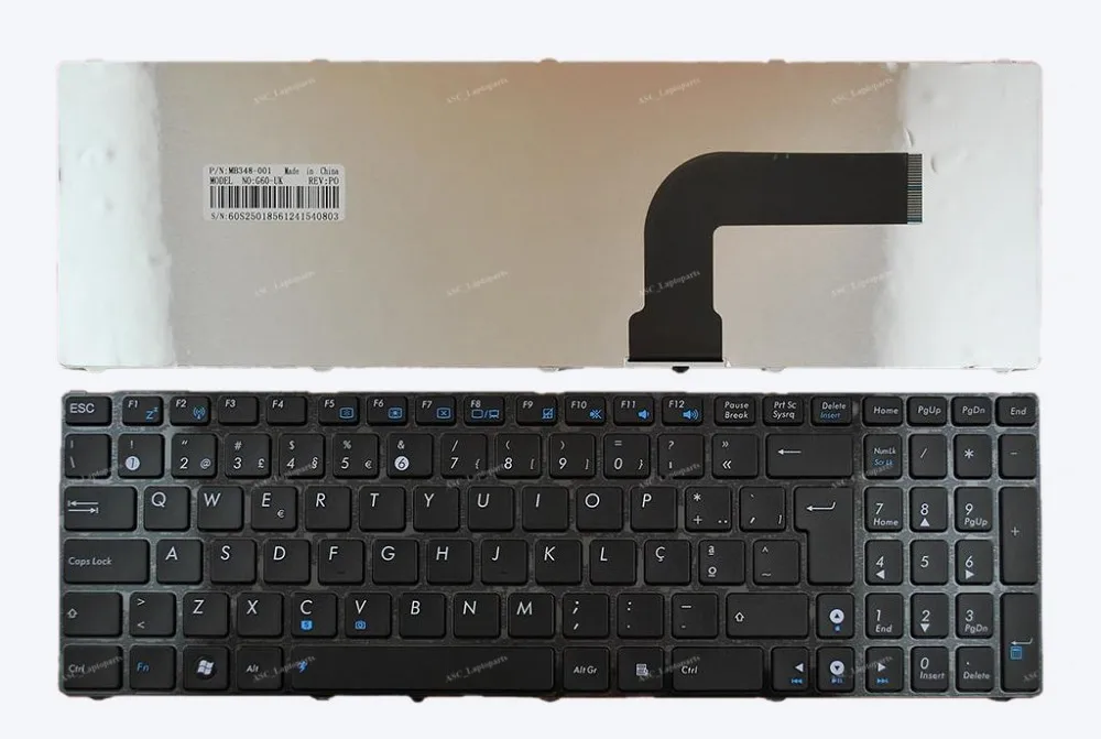 Новая клавиатура PO с португальской раскладкой Teclado для ноутбука ASUS N53 N53J N53SM N53SN N53DA