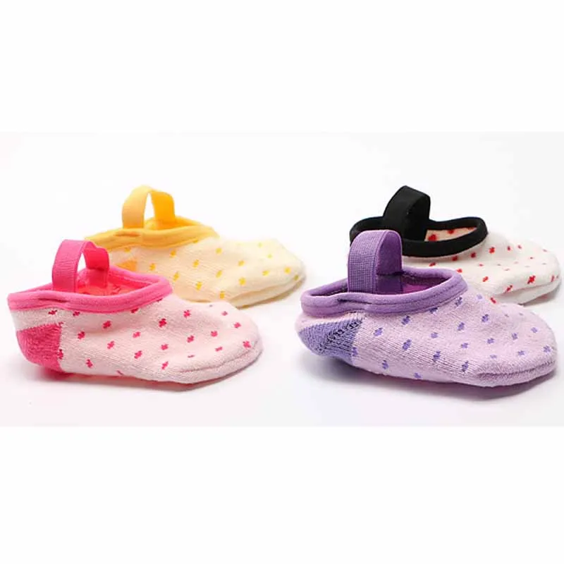 Летние носки тапочки с нескользящей подошвой для новорожденных деток