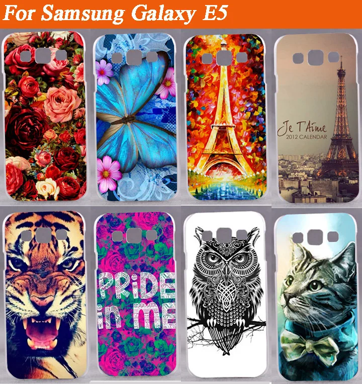 Новое поступление 2015 цветной рисунок Жесткий Чехол для Samsung Galaxy E5 чехол E5|phone