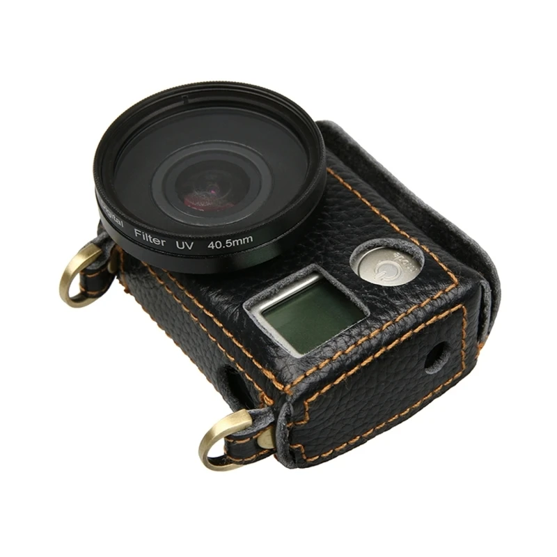 Чехол для Gopro Hero4 роскошный текстурный чехол из искусственной кожи с ремешком