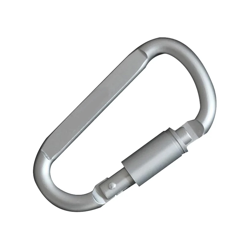 Открытый алюминиевый карабин d-кольцо Брелок Зажим Для Кемпинга защелкивающийся