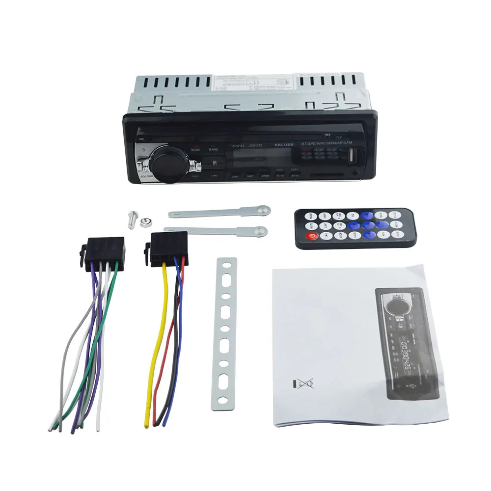 Автомагнитола 1 din jsd520 12 в bluetooth автомобильный стерео In-dash FM usb aux Вход mp3 WMA авто радио плеер oto teypleri Авторадио