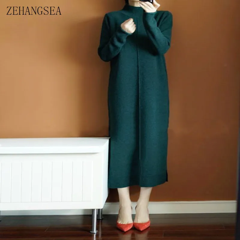 ZEHANGSEA-2019 высококлассный Модный Новый кашемировый высоким воротом женский