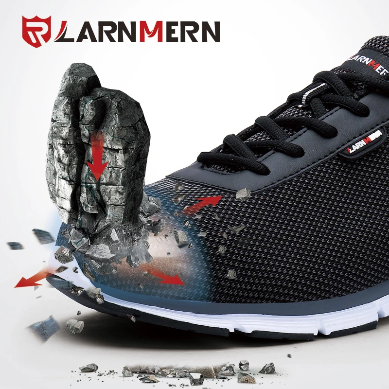 LARNMERN Steel Toecap/безопасная обувь Легкая безопасная Нескользящая Мужская