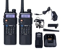 2 pcs two way radio walkie talkie baofeng uv 5r 3800 battery for cb ham radio station uv 5r vox comunicador portable radio sets