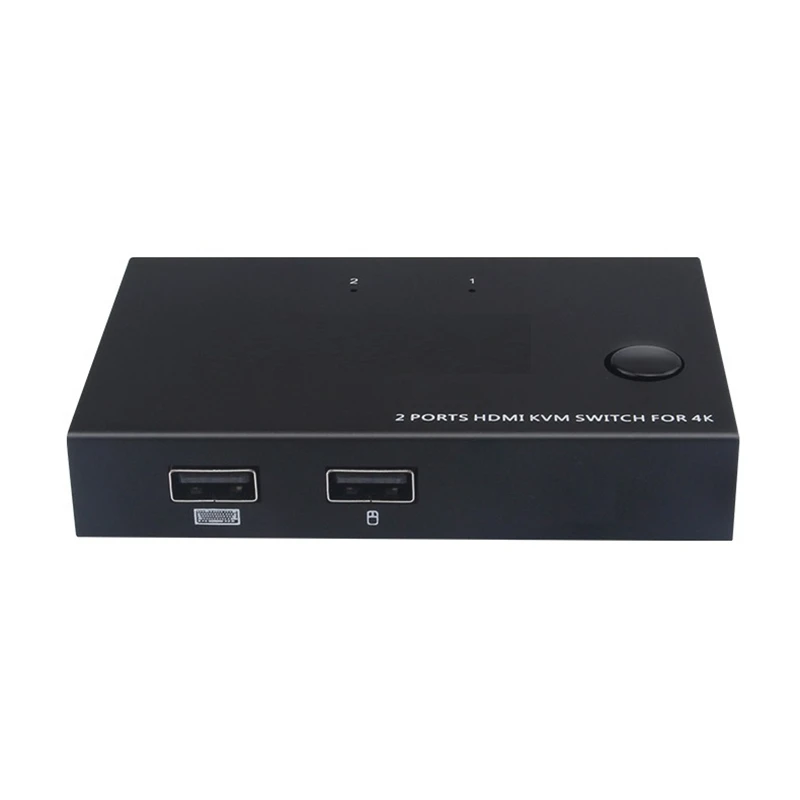 HDMI KVM переключатель 2 порта в 1 выход 4 к 60 Гц портовый hdmi Кабельный коммутатор kvm с