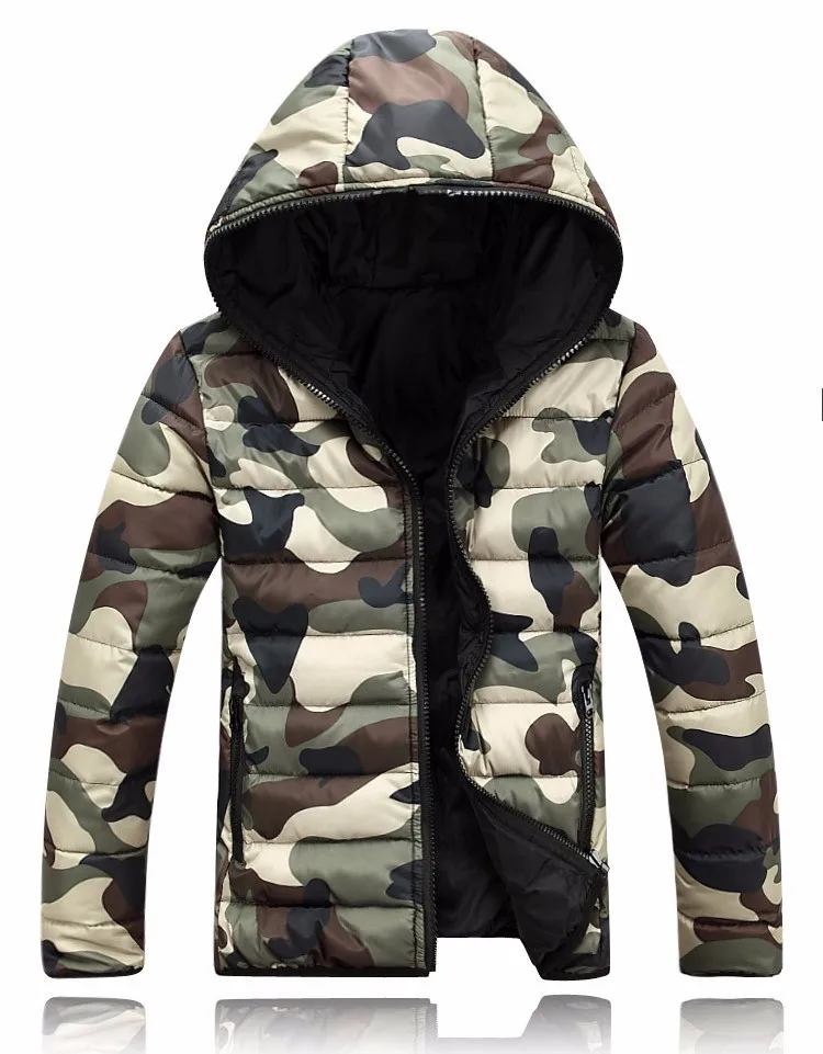 Новинка, камуфляжный Зимний пуховик, пальто для мужчин s Doudoune Homme Hiver Marque с капюшоном, мужские куртки, толстое модное пальто