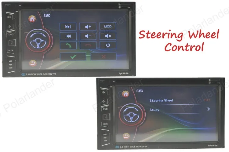 Автомагнитола 2 din 6 8 дюймов Автомобильный Радио dvd-плеер AM/FM/USB/TF bluetooth Сенсорный