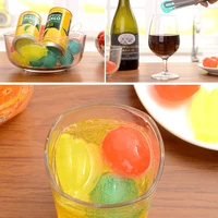 8pcslot fruit shape freeze ice cube tray round particles seamless ice cube mold traveling outdoor frozen cooking tools
