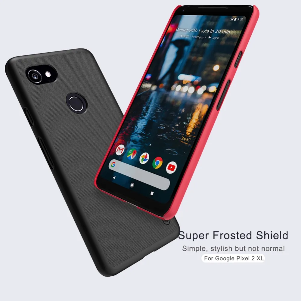 Матовый чехол Nillkin для Google Pixel 2 XL пластиковый жесткий чехол-накладка бесплатный