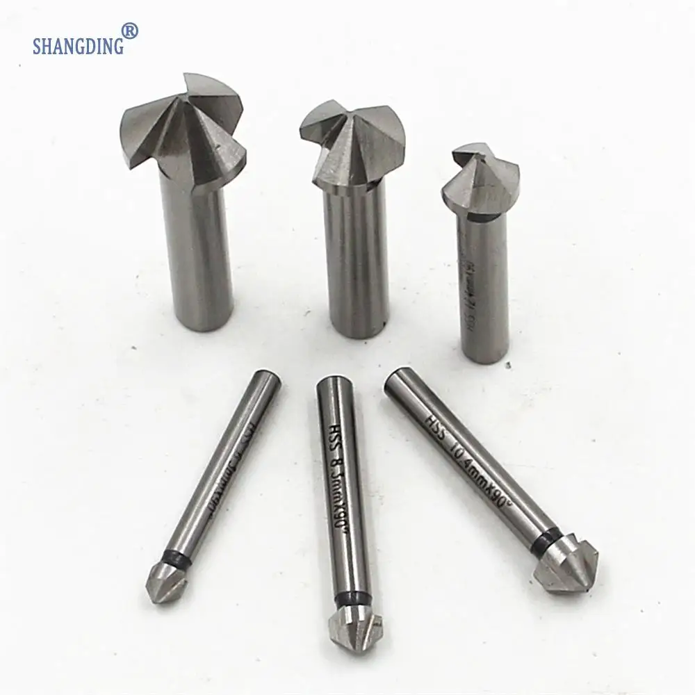 Круглый хвостовик 6 шт./компл. 3 Флейта из быстрорежущей стали твердые металлы