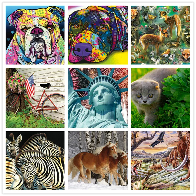5D алмазная вышивка сделай сам мозаичный узор мультяшный персонаж животное