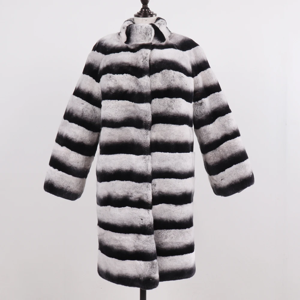 2020 новые женские туфли-лодочки из натуральной куртка с мехом кролика рекс Стиль 90