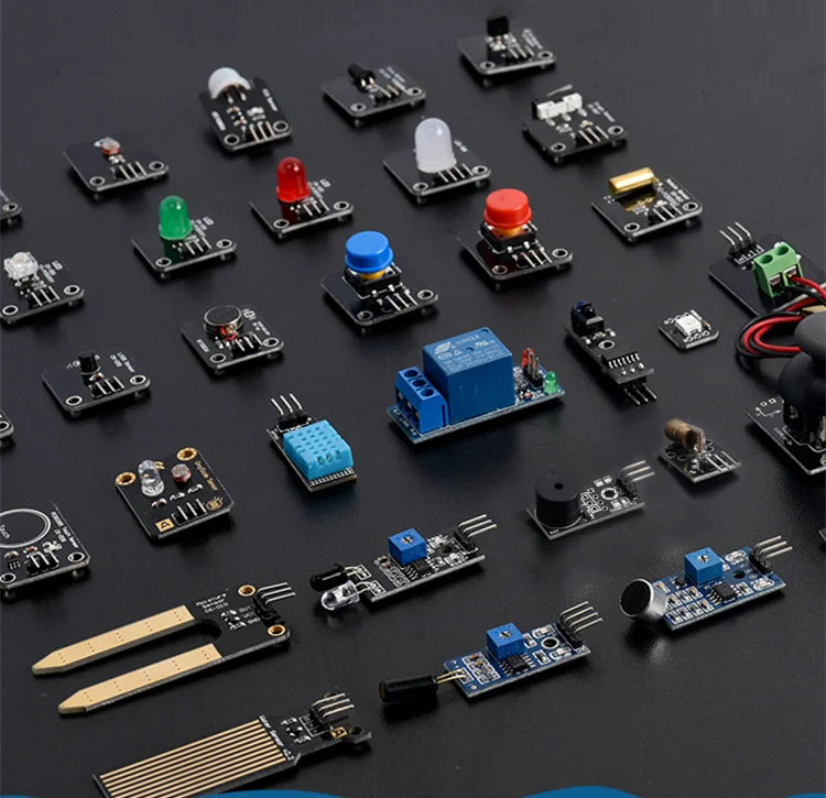 Стартовый комплект для Arduino 5 + 37 UNO R3 с 42 модулями датчиков полный стартовый без