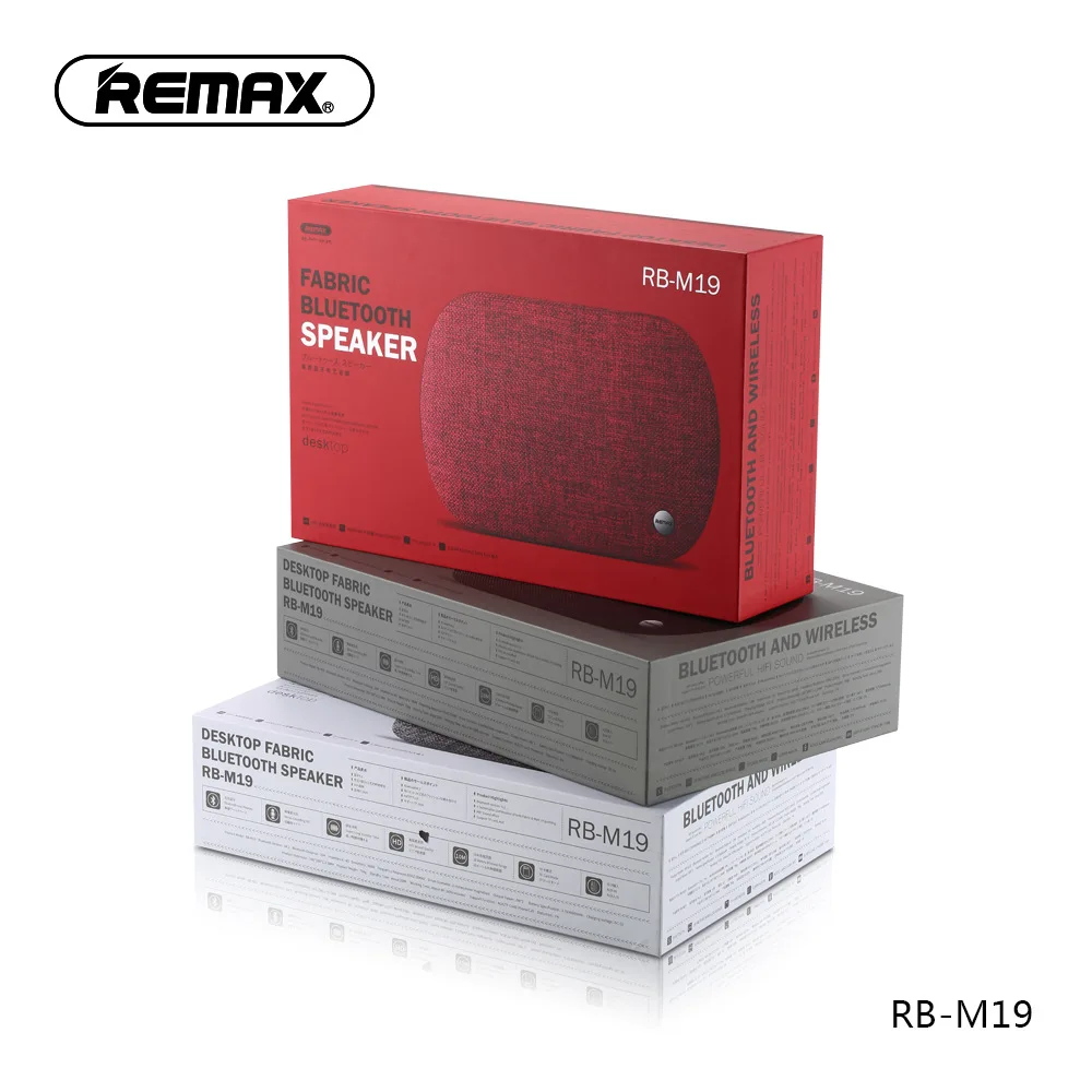 Remax Wireless Bluetooth Spekaer 4.2 Desktop Fabric HIFI Speaker For IOS Android Smartphones RB-M19 | Электроника