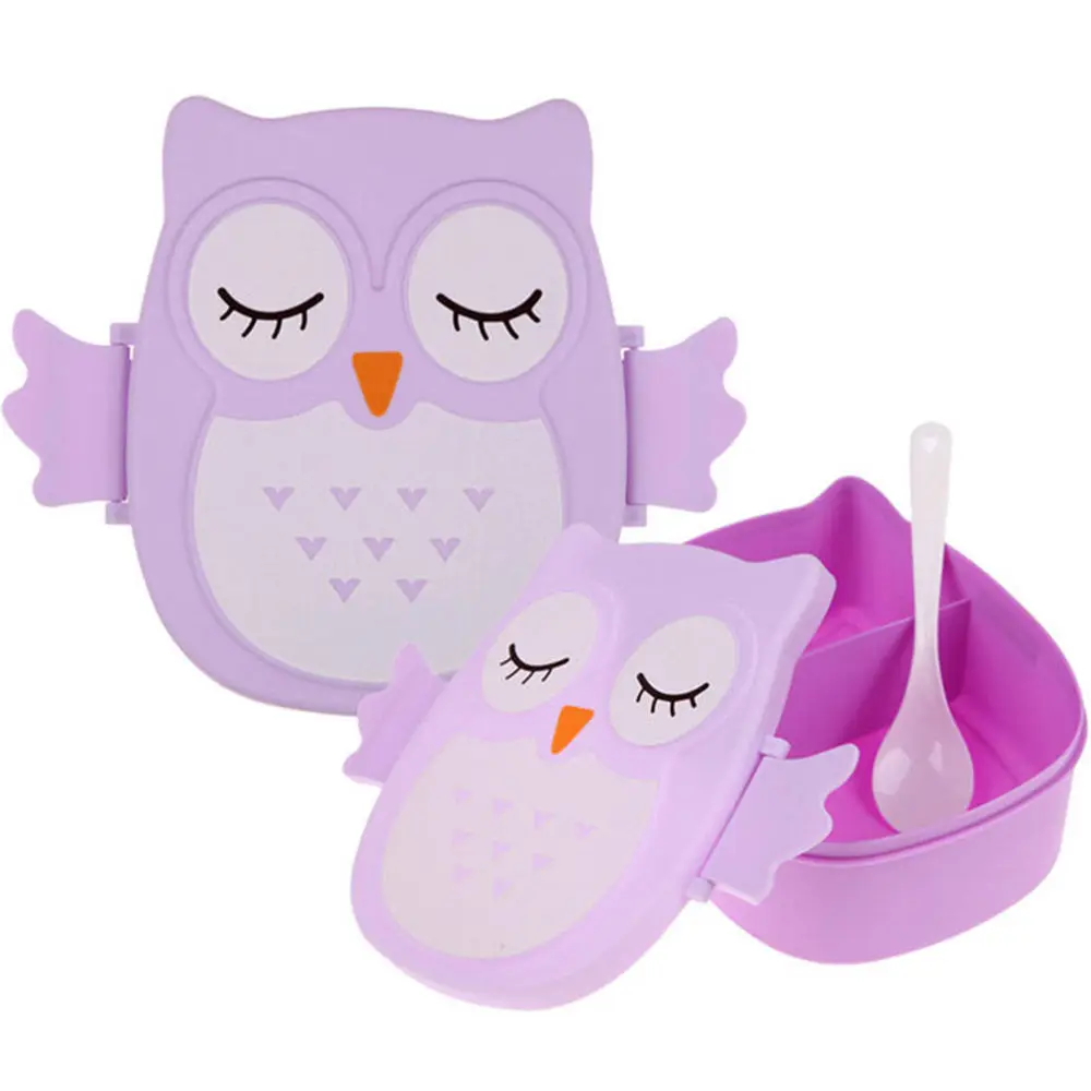 1 шт. пластиковый контейнер для еды в виде совы|picnic container|food containerdinner box |