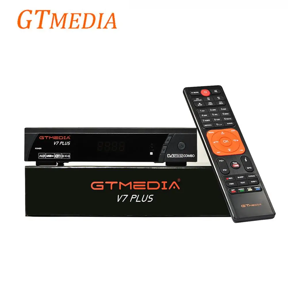 GTMedia V7 Plus Combo HD Digital DVB S2/T2 спутниковый ТВ приемник с поддержкой Cccamd H.265 HEVC PowerVu