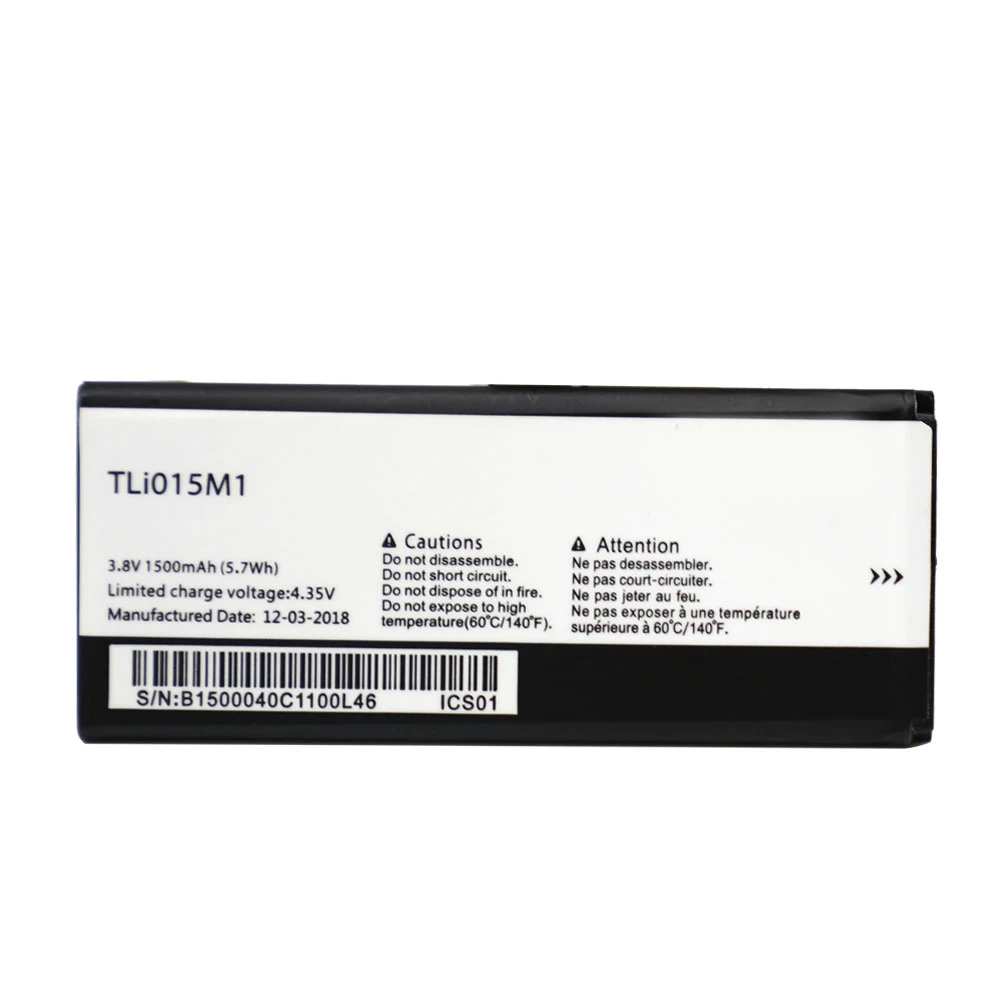 TLi015M1 Replacement Battery for Alcatel One touch Pixi 4 4.0 OT-4034A 4034X 4034F 4034D 1500mAh Akku | Мобильные телефоны и