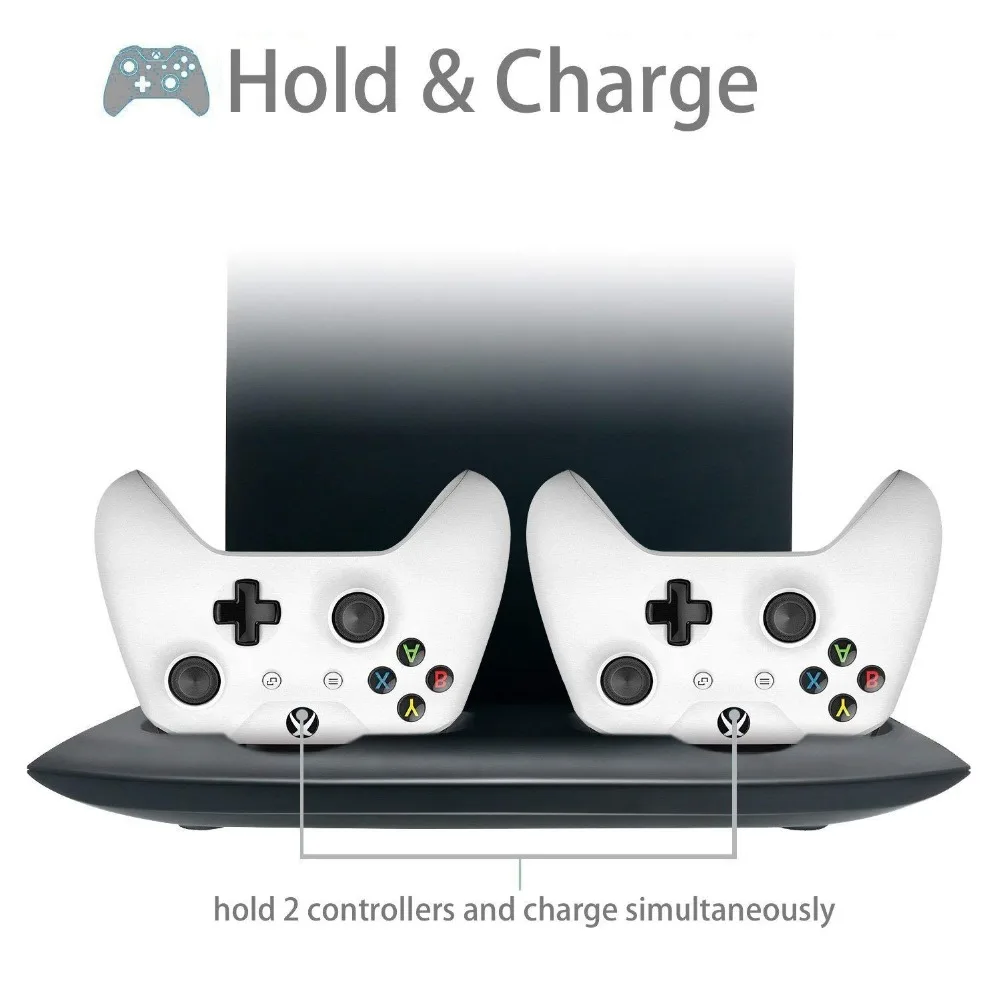 Вертикальная подставка Док станция/крепление для игровой консоли Xbox One X с
