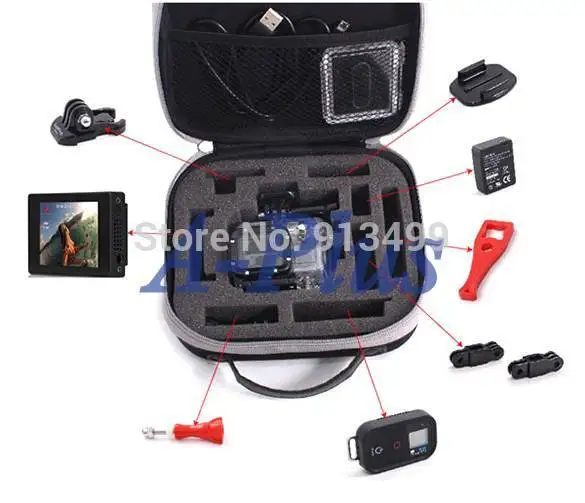 DHL Free Shipping 50pcs/lot High Quality Carry Travel Storage Protective Bag Case for GoPro HERO 2 3 Camera SV007520 | Электроника