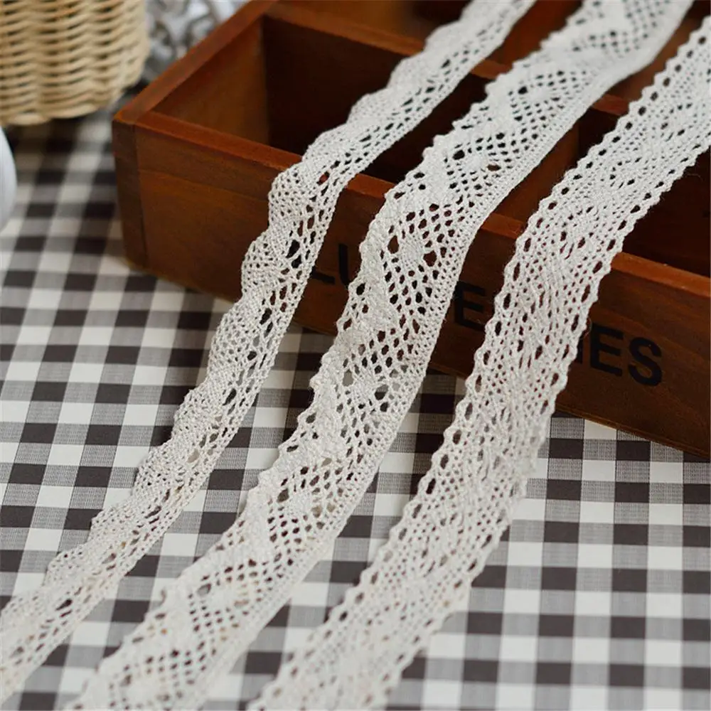 Швейная ткань 5 ярдов сделай сам кремовая черная отделка хлопок кружево лента