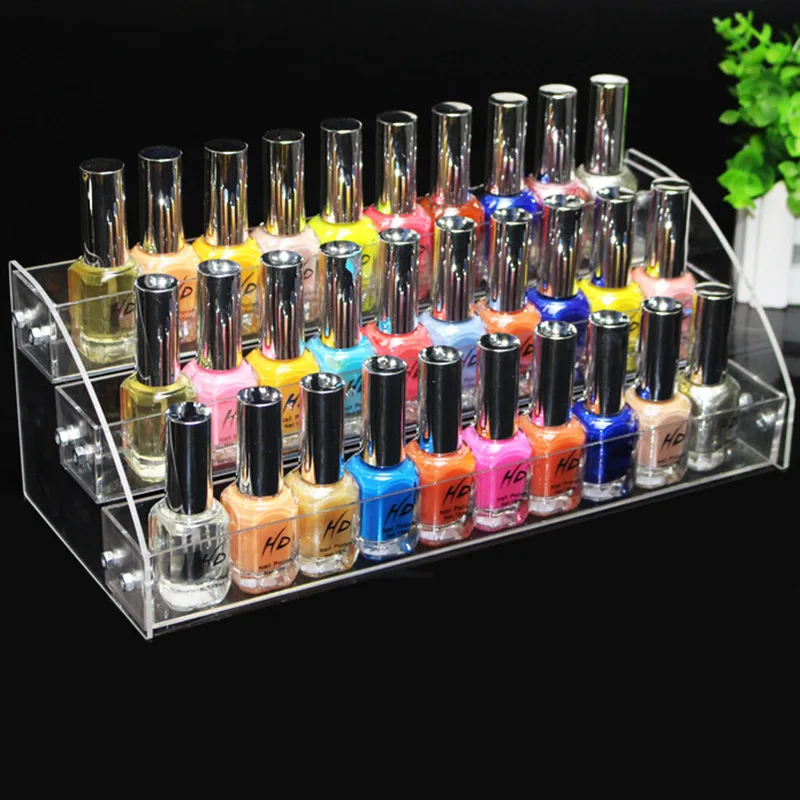 Новая многофункциональная прозрачная акриловая стойка для лака ногтей бытовой