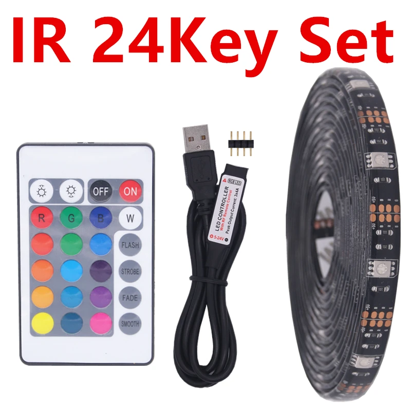5050 DIY светодиодные полосы Светодиодная лента Добавить пульт дистанционного RGB