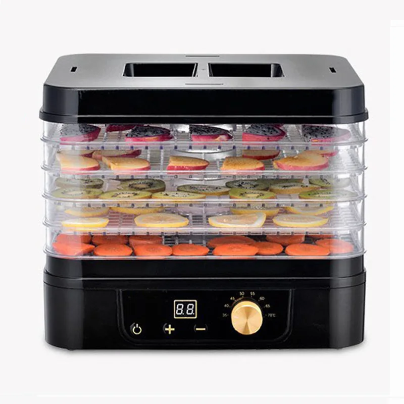 Household Food Dehydrator 220V Fruit Vegetable Meat Dehydrator Extra Long Timing Food Machine KA-D5T