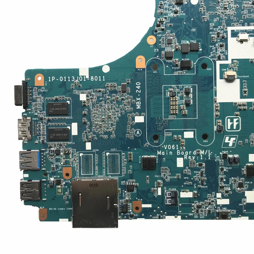 Новинка материнская плата для ноутбука SONY Vaio VPCCA VPCCB V061 1P 0113J01 8011 HM65 A1830928A