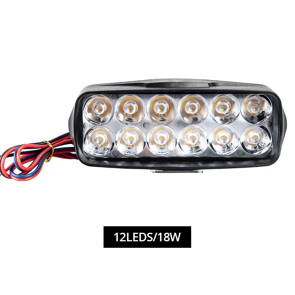 1Pcs 12Led AmmToo мотоциклетный головной светильник светодиодный противотуманный Точечный светильник 4WD 16 светодиодный для автомобиля мотоцикл трактор светильник внедорожный внедорожник Рабочая лампа ATV 12 В 24 В - Цвет: 1Pcs 12Led
