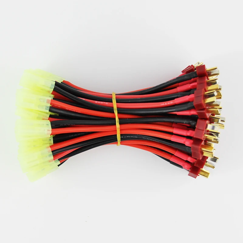 OliYin 100 шт./лот Micro mini Tamiya розетка к T штекеру 14AWG мягкий силиконовый провод