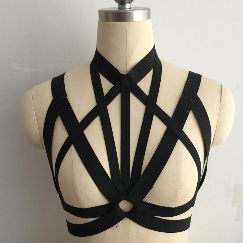 Бесплатная доставка женский бюстгальтер клетка бондаж для тела портупея в
