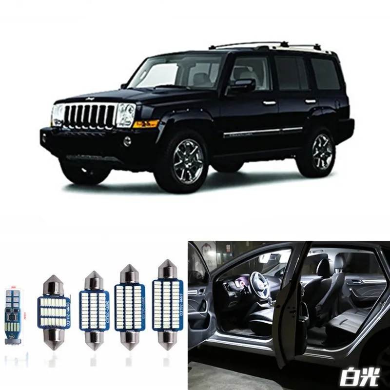13pcs Canbus Car LED Light Bulbs Interior Package Kit For 2006-2010 Jeep Commander Map Dome Trunk License Plate Lamp white | Автомобили и