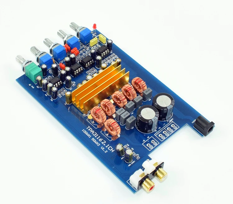 Новый список TPA3116 стерео HiFi 2 1 CH Плата усилителя 100W + 50WX2 сборная мощности аудио