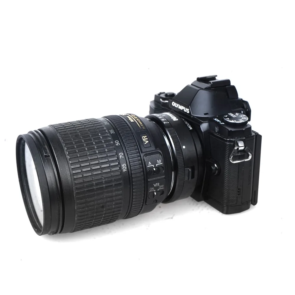 Адаптер для крепления объектива Commlite с циферблатом диафрагмы Nikon F объектив