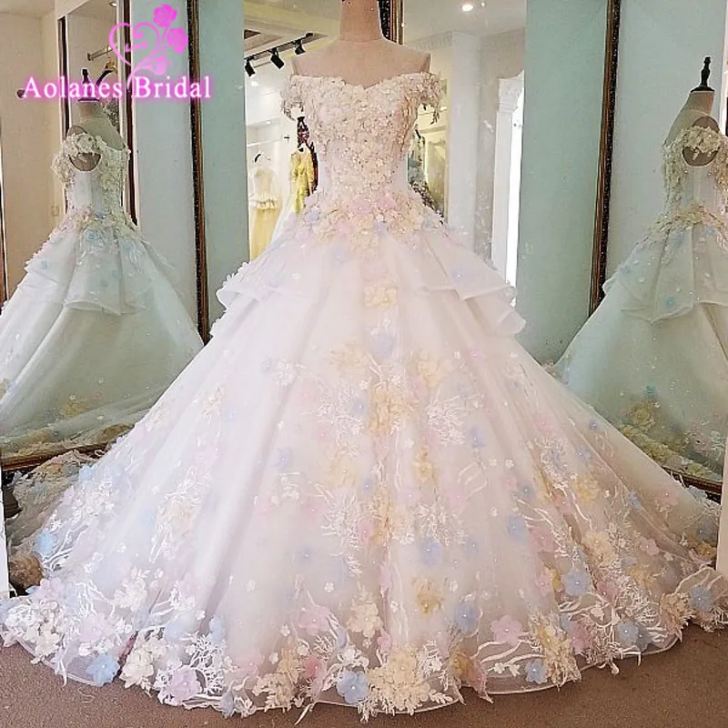 Роскошное бальное платье свадебные платья с длинным шлейфом новинка 2017 стильные