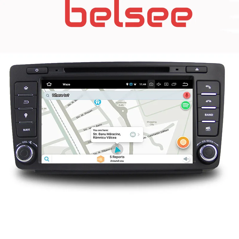 Головное устройство Belsee для Skoda Octavia 2007 2008 2009 2011 2012 Android 9 0 DVD плеер GPS навигация