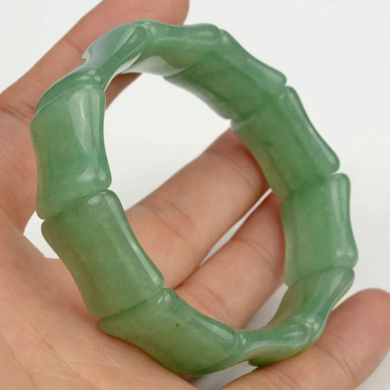 Grade A stone Natural donglingyu Bracelets one piece Carved Green Mens jewelry Womens Jewelry. | Дом и сад