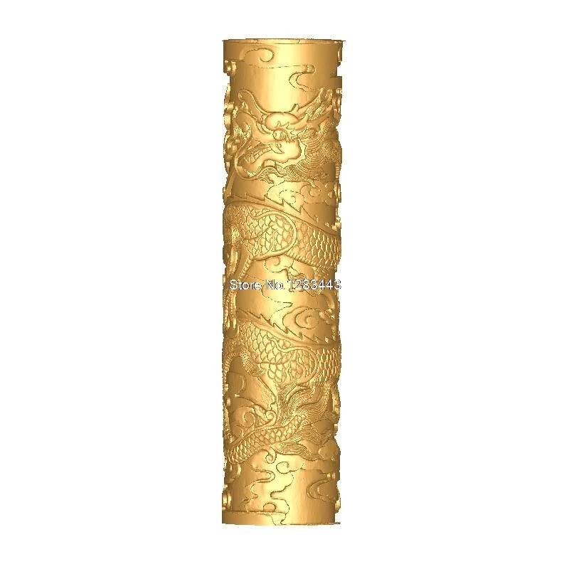 Балясины _ pillars_dragon 3d модель STL рельеф для ЧПУ формат колонны stl artcam vectric aspire|stl relief|3d