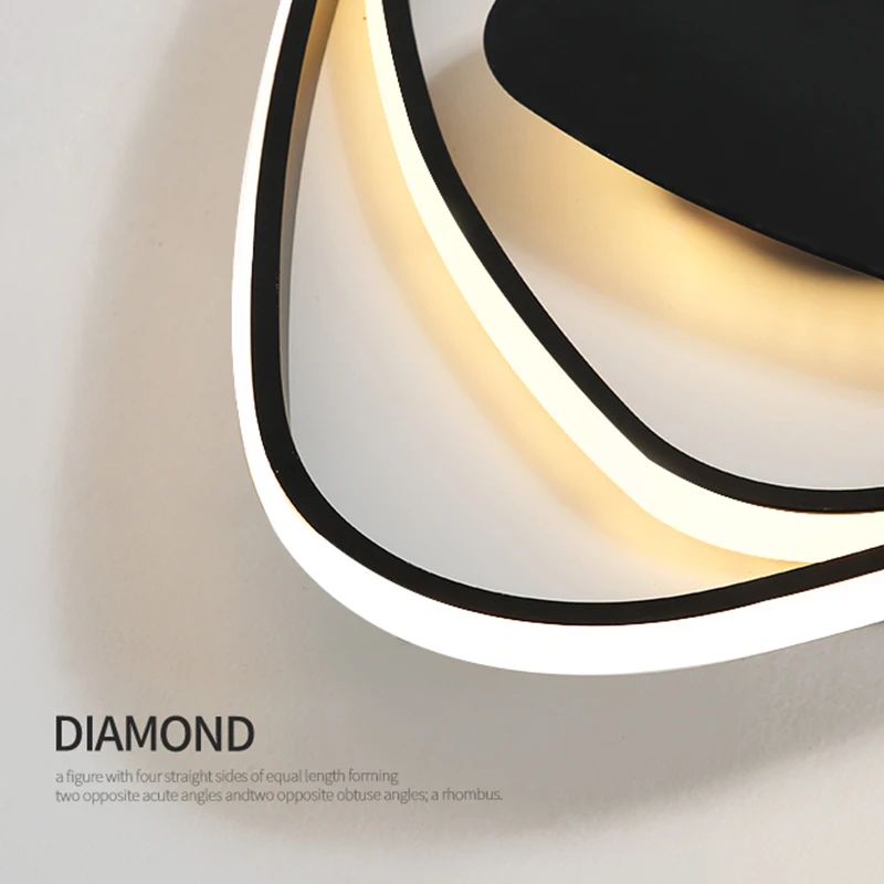 Modern New Aluminum Led Chandelier lights white/black color For Living Room Bedroom chandelier lighting lampadario led