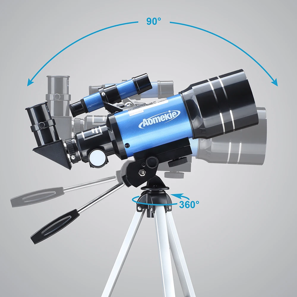 F30070M HD Astronomical Telescope With Tripod Phone Adapter Monocular Moon Bird Watching Kids Adults Astronomy Beginners Gift