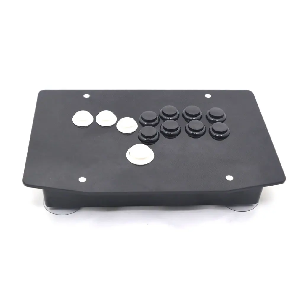 White and Black RAC-J500B все кнопки аркадный бой палка игровой контроллер Hitbox джойстик для ПК USB - Цвет: White and Black