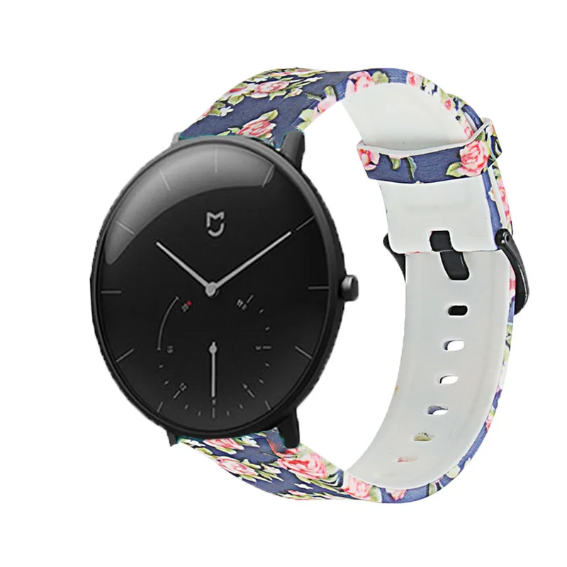 04 Новое поступление браслет для Xiaomi Mijia кварцевые часы ремешок часы с силиконовым ремешком наручные для Xiaomi Mijia кварцевые часы ремень - Цвет: 04